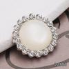 Rhinestone Metal Buttons for Women's Coats & Sweaters - Hand Sewn Fragrance-Style Round Alloy Decorations