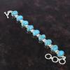 Copper Blue Turquoise Bracelet Gemstone Bracelet 925 Sterling Silver Bracelet Adjustable Chain Bracelet Handmade Jewelry Bracelet For Gifts