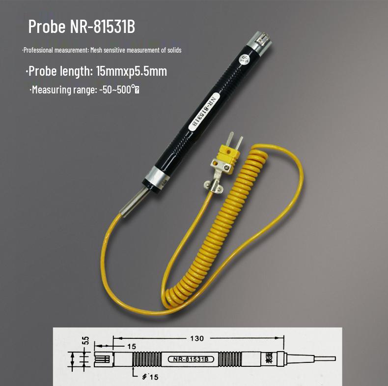 K-Type Digital Thermocouple Thermometer with Probe - High-Precision Industrial Temperature Meter.