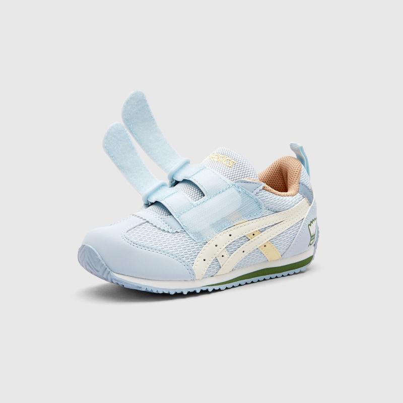 Asics Дышащая сетка Поддержка свода стопы Усиленная мягкая подошва Нескользящая липучка Защита от столкновений Обувь Детские кроссовки 1144A454-020