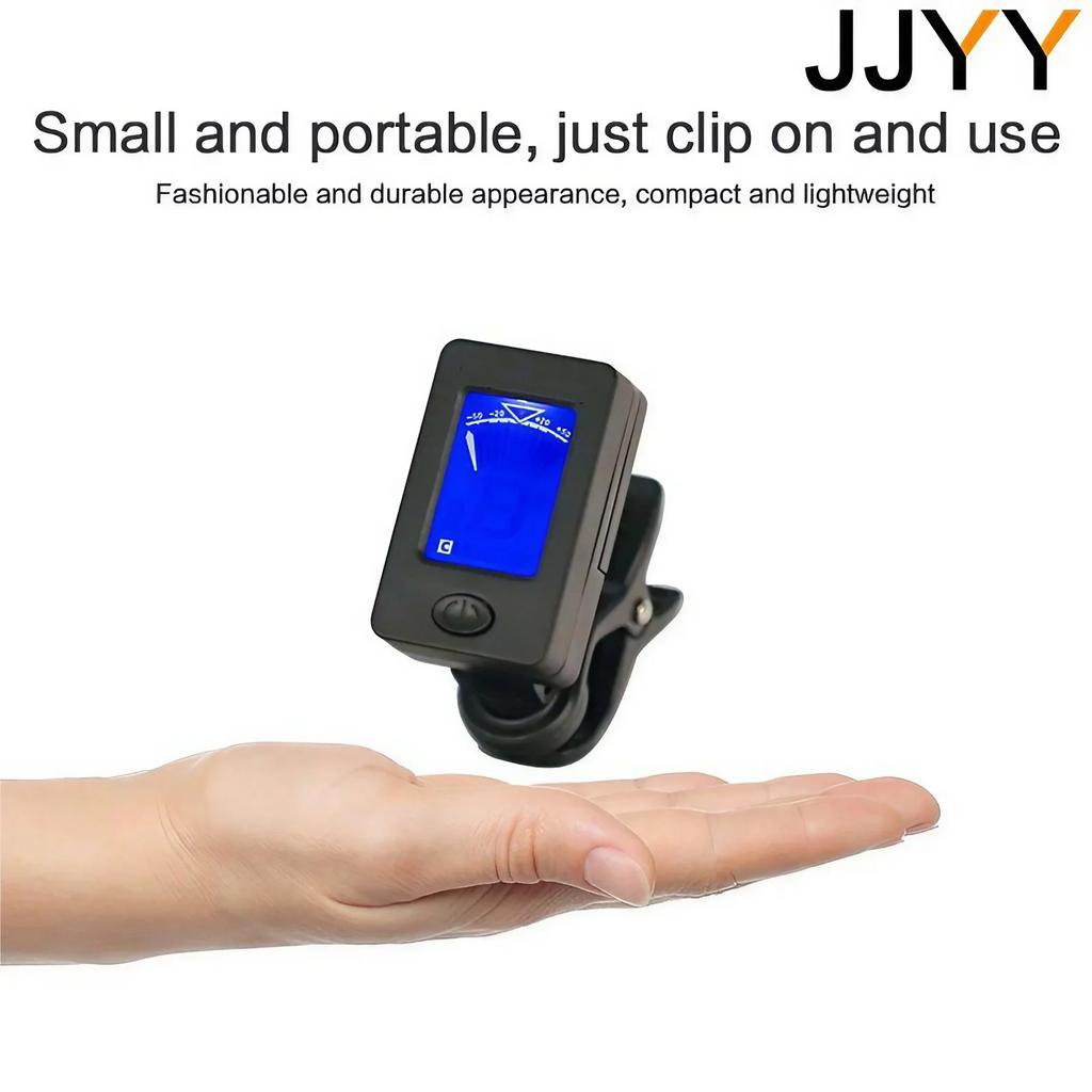 Sensitive LCD Clip-on Guitar Tuner for Bass Violin Ukulele Universal Musical Instrument Accessories
