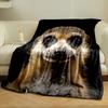Cute Meerkat Portrait Blanket bedroom Blanket for Livingroom Couch lunch break Soft throw for Friend's festival Gift