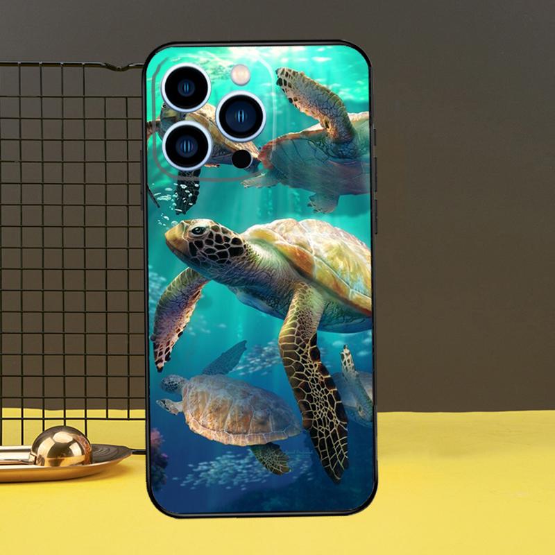 Чехол для телефона Ocean Sea Turtle для iPhone 12 13 Mini 11 14 Pro Max X XS XR Max 7 8 Plus SE, мягкий чехол Fundas