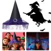 Хэллоуин Ведьма Шляпа Украшение Реквизит Многоразовые Шляпы Ведьм Ткань Взрослые Дети Косплей Шляпа Реквизит Вечеринка Косплей Полиэстер Тафта