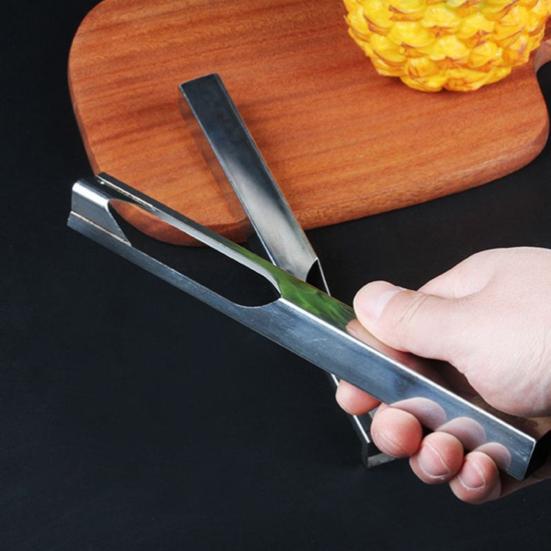 Инструмент для чистки ананаса Нержавеющая сталь Слайсер и удалитель сердцевины ананаса Эргономичная ручка
