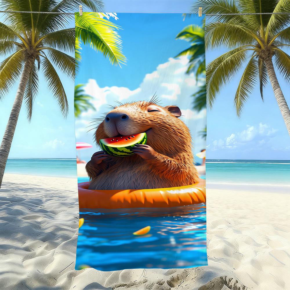 Microfiber Printed Beach Towel Quick-Drying Sand-Proof Absorbent Bath Towel Travel Swimming Towel