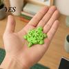 Childlike Style Decoration Articulated Turtle Figurine, 3D Printed Cute Tortoise with Movable Fresh Grass Green Decor Joints, Flexible Reptile Toy for
