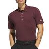 Golf Twist Knit Basic Short Sleeve Shirt Aurora Ruby [Adidas Golf] Men's