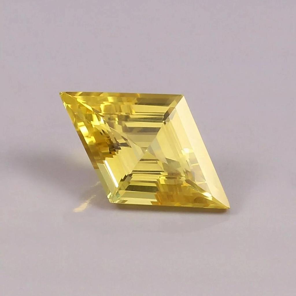 Natural Yellow Shine Sapphire Ceylon 8-10 Ct Fancy Cut Stunning Loose Gemstone