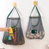 Storage Bag Useful Visible Sturdy Construction Ginger Garlic Potatoes Onions Hanging Home Supply
