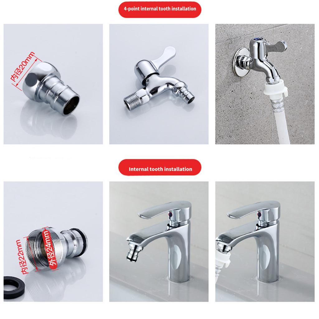Multipurpose Convenient Faucet Connectors for Mixers Tap Hose Adapter Quick Coupling Garden Supplies Hose Connection
