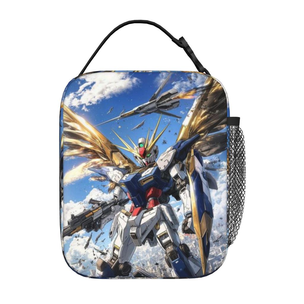 Back to school seasonGundam Portable Food Pouch Robot Movies (22) Washable Good Quality Classic Lightweight Lunch Bag