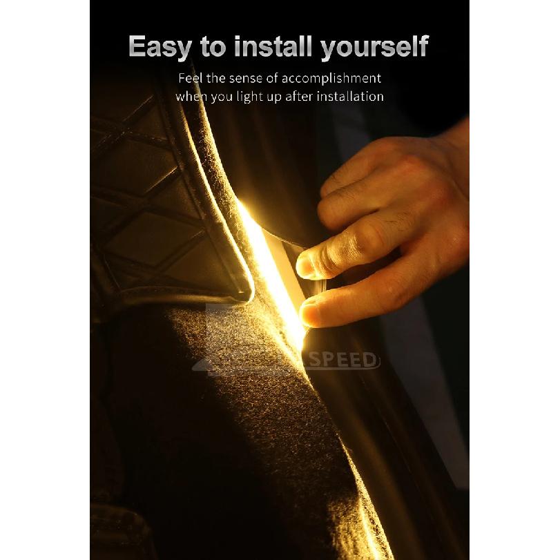 For Tesla Model 3 Highland 2024 2025 2026 Upgrade 12V Trunk Brighten LED Strip Waterproof Flexible DIY Rear Trunk Silicone Light
