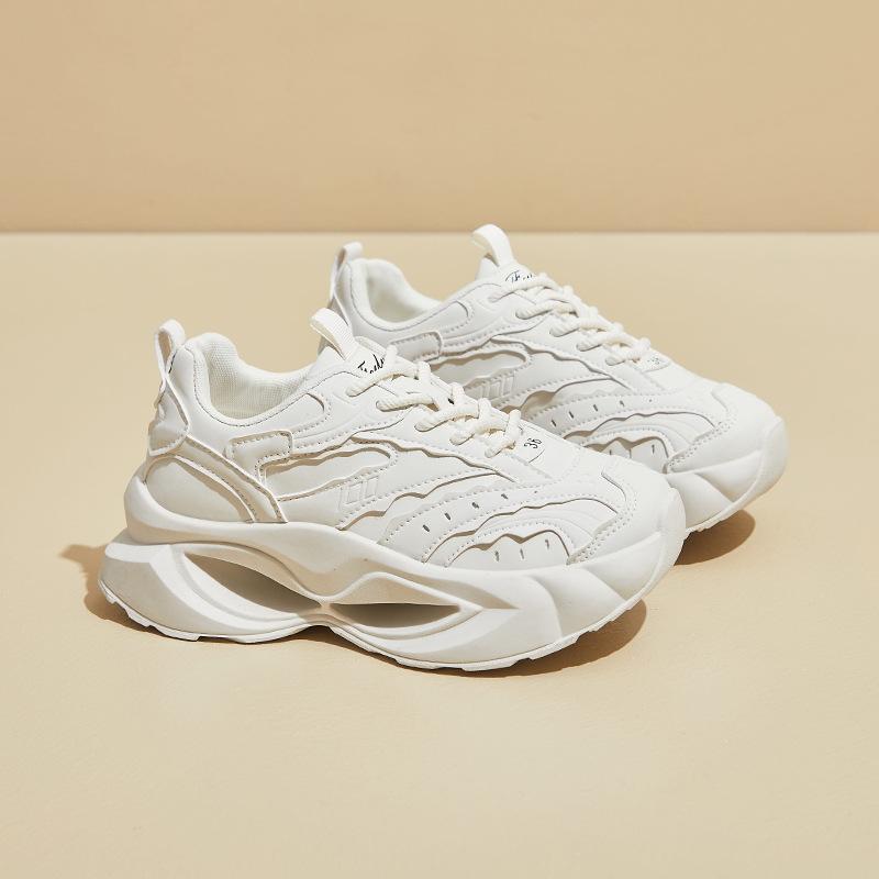 Женские повседневные туфли Dad Shoes на толстой платформе, нескользящие, со шнуровкой, легкие, удобные, дышащие, для ходьбы на открытом воздухе, теннисные кроссовки