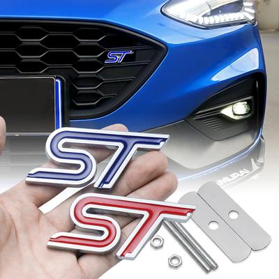 1 шт. Автомобильный алюминиевый сплав ST Эмблема Декоративная наклейка-декаль на переднюю решетку, кузов, багажник Для TAURUS Shelby Edge Ecosport Kuga Mustang
