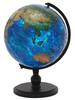 Yanoman 240 Piece Jigsaw Puzzle 3D Sphere Puzzle Blue Earth Aqua Piece Request Postcard with Base and Assembly Sample (Diameter Approx. 15.2cm)