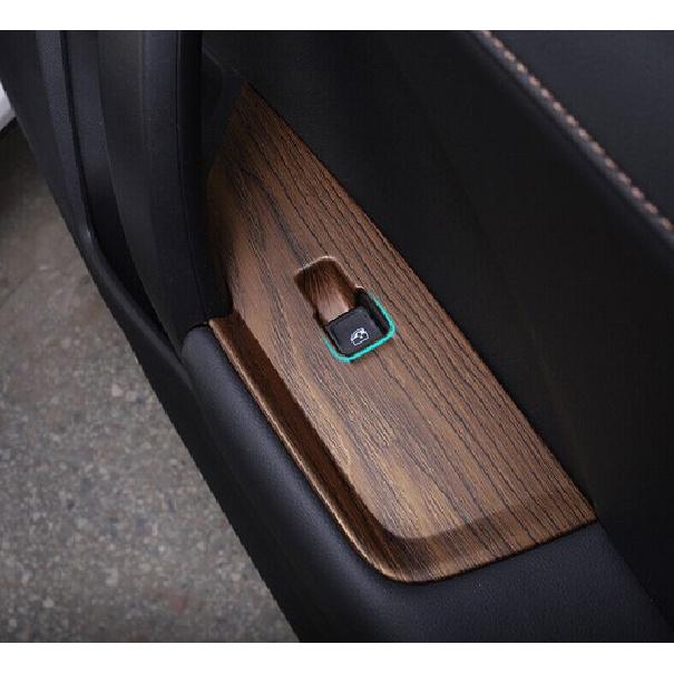 For Volkswagen Taos -23 Peach Wood Grain Window Lift Panel Switch Cover Trim