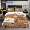 Bear Family Umbrella Illustration Bedding 1 Duvet Cover 2 Pillowcase Without Core Soft And Comfortable Christmas Birthday Gift Bedding Set