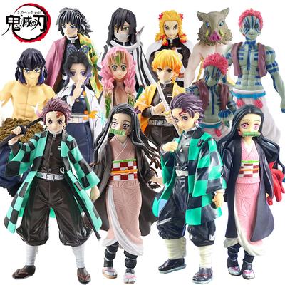 Аниме Demon Slayer Kimetsu no Yaiba фигурка Камадо Танджиро фигурка Agatsuma Zenitsu Nezuko Warrior ПВХ модель игрушки
