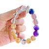 12Mm Natural Lazuli White Crystal Amethyst Citrine Bracelet Bracelet
