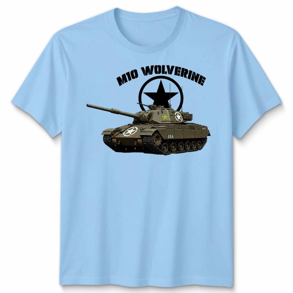 M10 Wolverine Уничтожитель Унисекс Футболка Военная Вторая Мировая День Д История Армия США