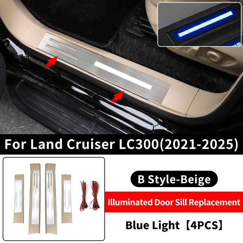 MWLU3 For 2021-2025 Toyota Land Cruiser 300 LED Door Sill Panel Replacement Part lc300 Interior Modification Accessories Welcome Pedal