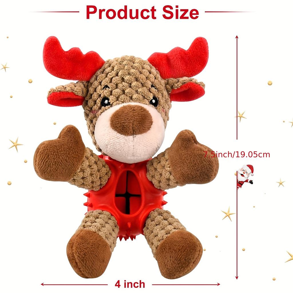 Держите своего щенка развлеченным и здоровым с помощью рождественских игрушек для собак Malier, набор из 3 штук — скрипучих, интерактивных игрушек и игрушек для чистки зубов