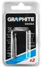 HSS trapezoidal cutter 2.95 mm, shank 3.2 mm, 2 pcs.