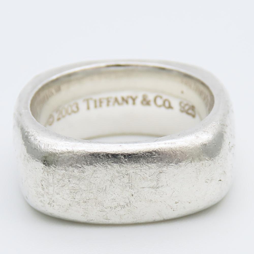 Used TIFFANY&Co. Ring Square cushion EU#51.5 Silver925 12.7g Silver Accessories