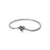 Moments Sparkling Infinity Heart Bracelet With Clear Cubic Zirconia P-592645C01-18 For Women