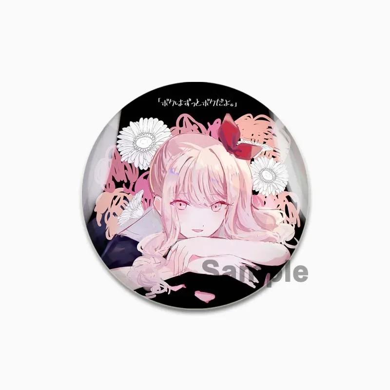 32/44/58 мм Акияма Мизуки мультфильм милые броши ручной работы круглый пластиковый значок аниме ювелирные изделия эмалированные булавки для рюкзака одежда шляпа