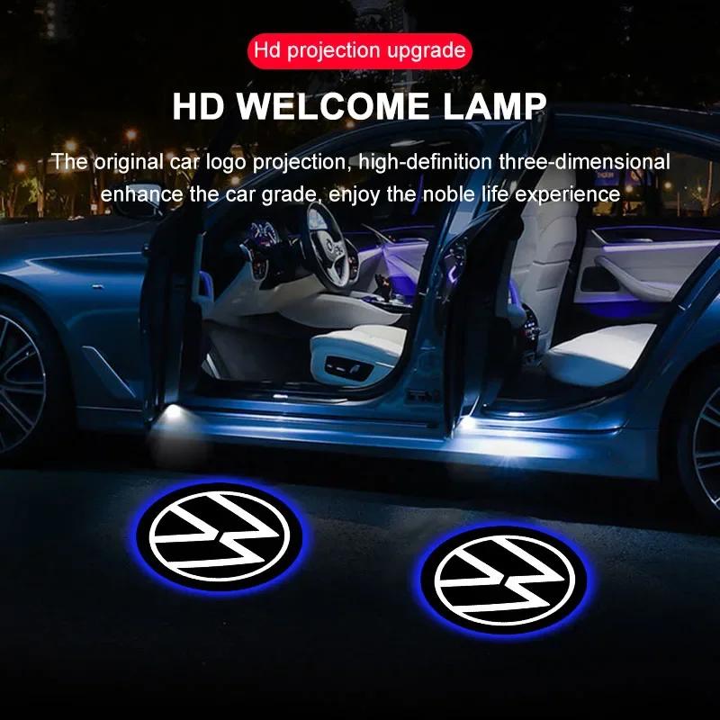 Для VW Volkswagen Jetta MK5 Golf 2 шт. HD LED Свет приветствия Проекционные лампы для дверей автомобиля Автомобильные аксессуары Для Volkswagen Golf-6 7 4 5