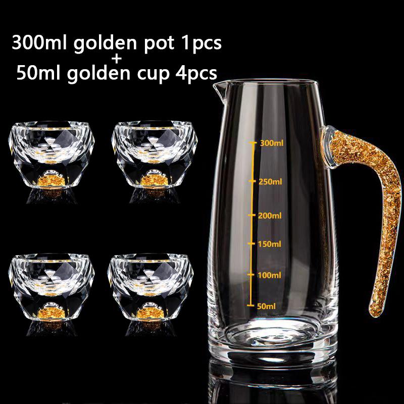 Набор бокалов для ликера из хрусталя с алмазной резкой и диспенсером для вина, рюмка для водки, бокалы для вина, виски, крепкие напитки, сакэ, бренди, чайная чашка