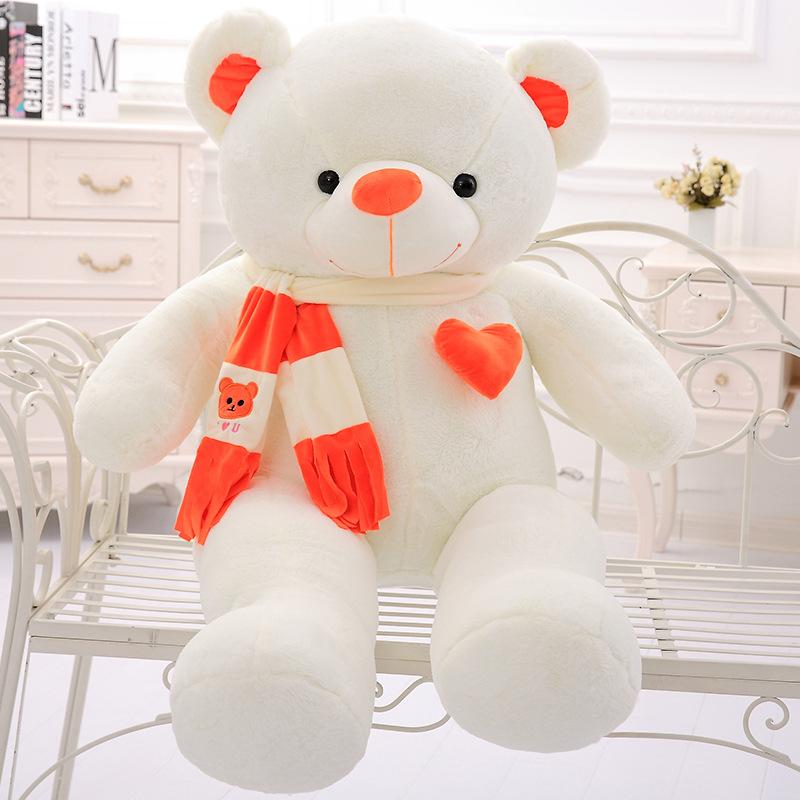 Детские куклы, плюшевые игрушки, шарф, кукла с изображением медведя, большая подушка с плюшевым мишкой для девочек, свадебная кукла, детская