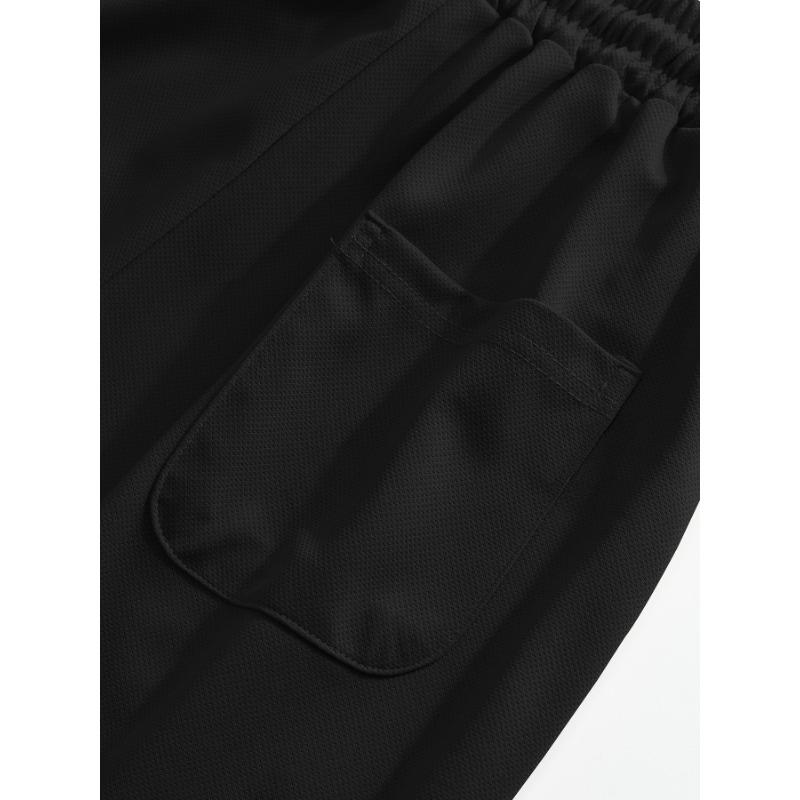 Весенняя мода прямые повседневные брюки мужские спортивные штаны на кулиске эластичная талия микро свободные нейтральный ветер спорт тренд универсальный