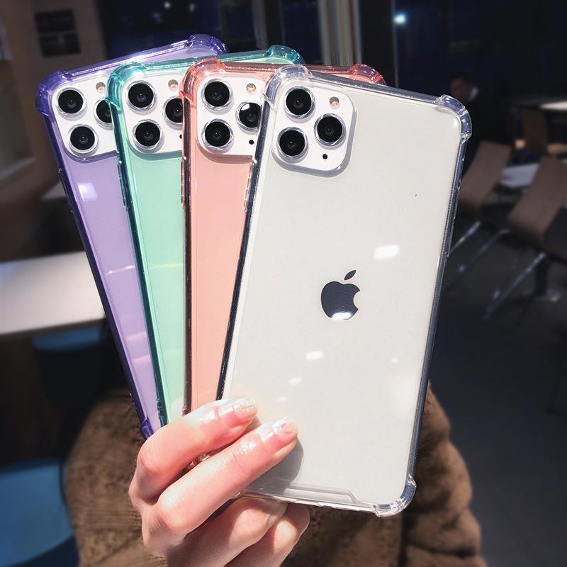 Популярный XS подходит для iPhone17promax прозрачный противоударный tpu чехол для мобильного телефона с защитой четырех углов 16 защитный чехол 15p.