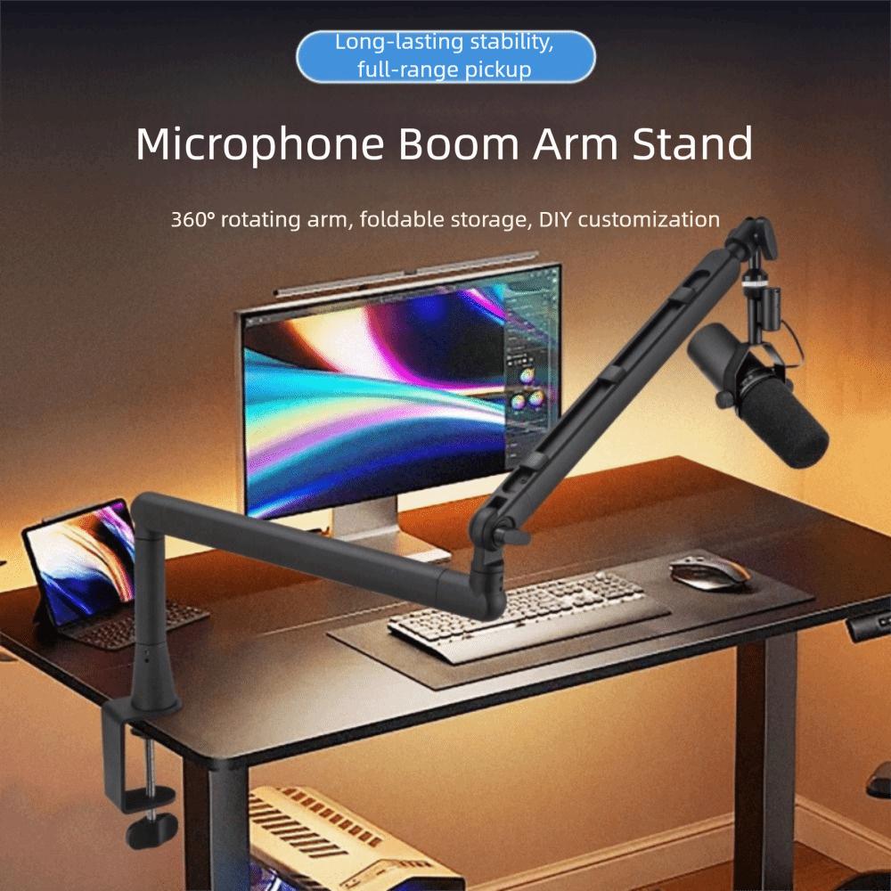 Aluminium Studio Low Profile Mic Arm Mic Low Level Cantilever Bracket Broadcasting Room