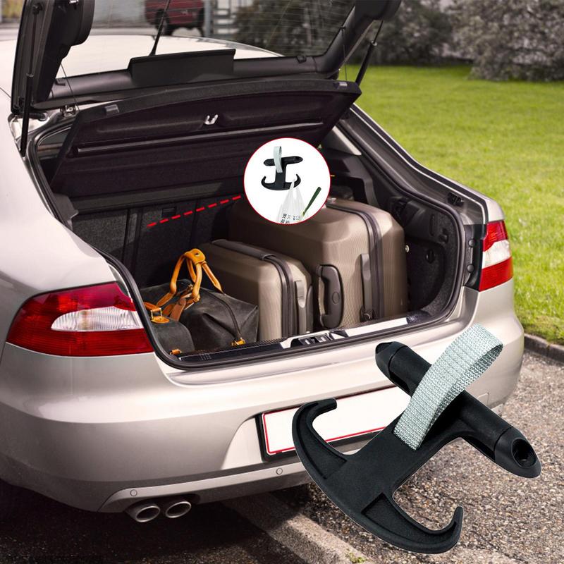 Вешалка для багажника, демпфирующие грузовые крюки с U-образными крючками и эластичной лентой, аксессуары для салона автомобиля для багажников автомобилей, автофургонов и грузовиков