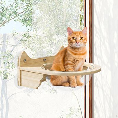 Настенная полка для кровати, подвесное кошачье гнездо на присоске, космическая капсула-гамак для оконного питомца