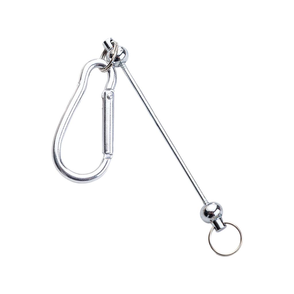 Blank Beadable Keychain Bars DIY Bead Keychain Bar Charms Practical Metal Key Fob Blank for DIY Key Chain Crafts Making