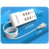 10-портовая зарядная станция USB 50 Вт/10 А, многопортовый концентратор USB C, зарядное устройство для сотового телефона, планшета, нескольких устройств, удлинитель