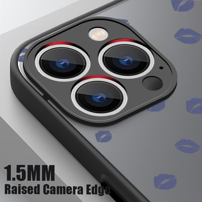Прозрачный матовый чехол с рисунком губ для iPhone 16E 16 Pro Max 15 Pro 14 13, мягкий край, противоударный, для беспроводной зарядки Magsafe, магнитный чехол для телефона
