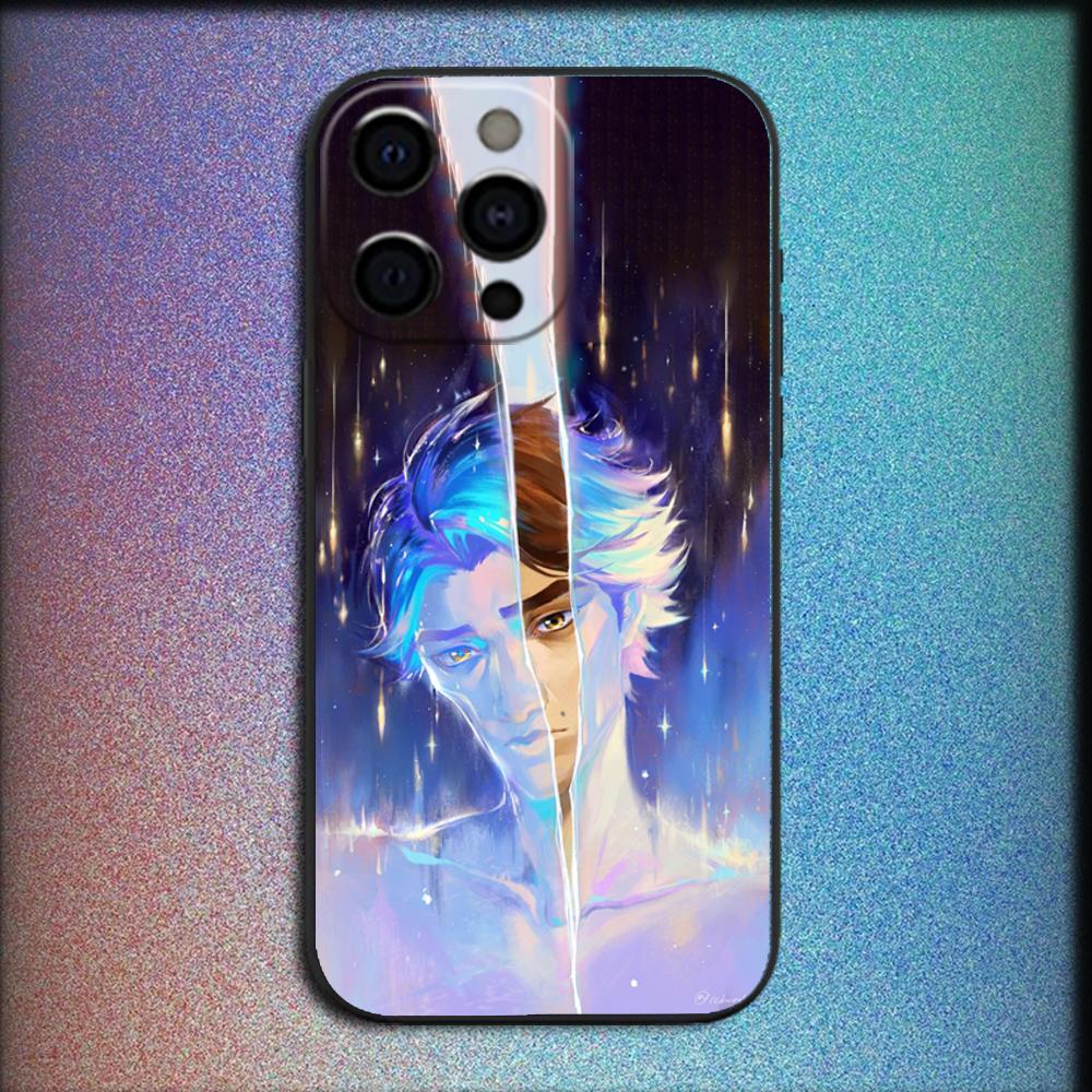 Чехол для телефона Аниме Аркейн Виктор для iPhone 16,15,14,13,12,11,Pro,X,XS,Max,XR,Plus,Mini Мягкий Черный Чехол