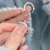 2023 Twisted Diamond Stacking Open Fashion Ring - Simple & Elegant Sugar Cube Design