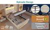 Modern Upholstered Single Bed 90x200cm with LED Lights, Storage Headboard with USB and Type-C Ports, Hydraulic Bed, Beige, Velvet (Without Mattress)