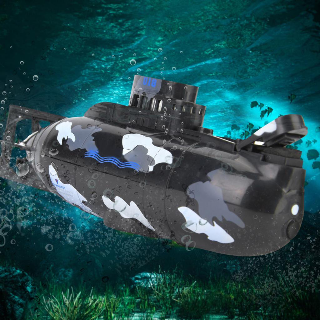 Симуляция Военная Радиоуправляемая 6-канальная Модель Подводной Лодки Игрушка (черный)