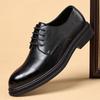Classic Man Business Shoes Formal Leisure Leather Oxford Shoes for Men Lace Up Male Formal Dress Footwear Office Casual Footwear