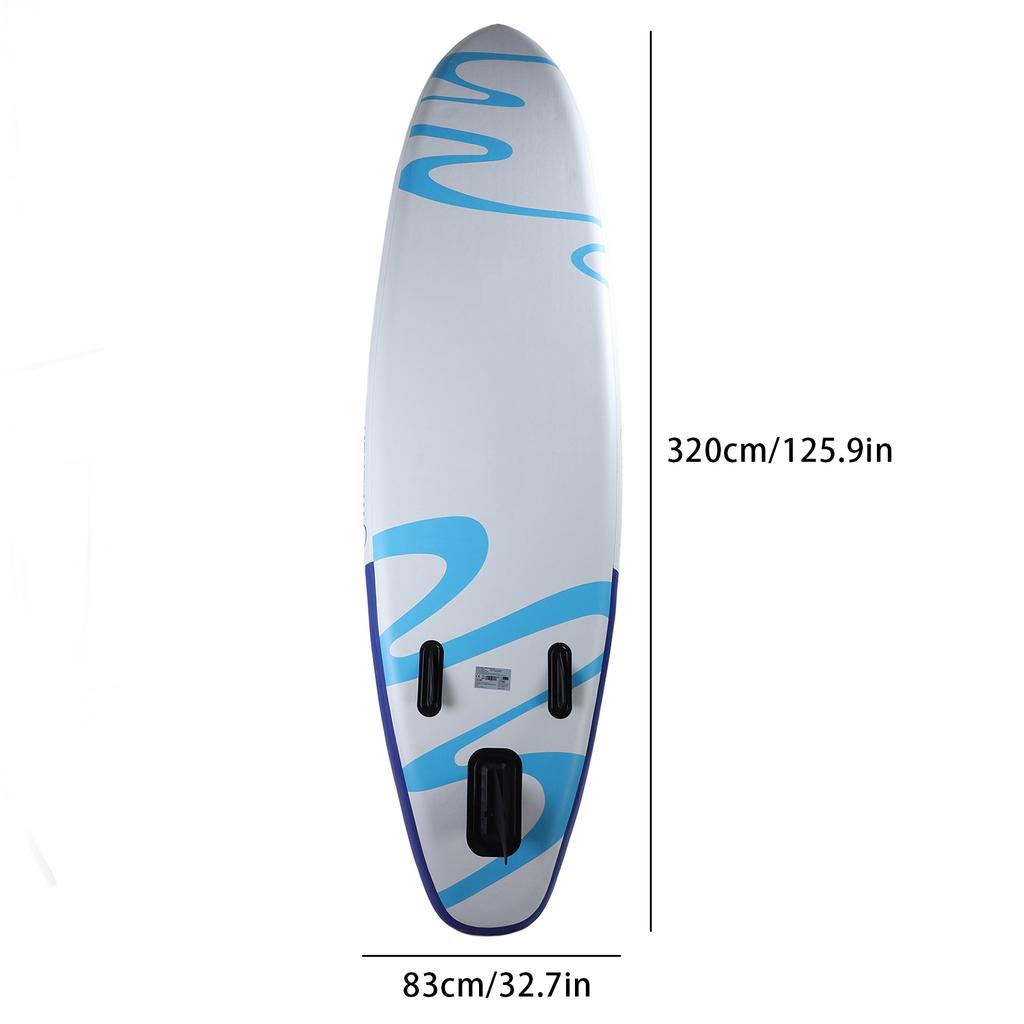 Надувная доска для гребли стоя 10,5 футов длиной ПВХ Стабильная надувная доска для гребли стоя для молодежи и взрослых