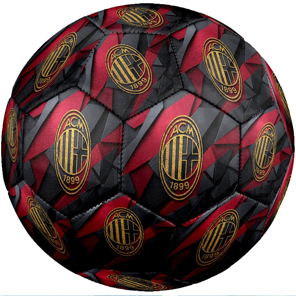 Футбольный мяч в тематике AC Milan, размер 5. Мягкий на ощупь, профессиональный тренировочный мяч для занятий спортом на открытом воздухе.