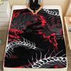 1PC Tokyo Ghoul Patterned Flannel Blanket Suitable For All Seasons for Home Decor Warmth and Comfort Gifts Holiday Present